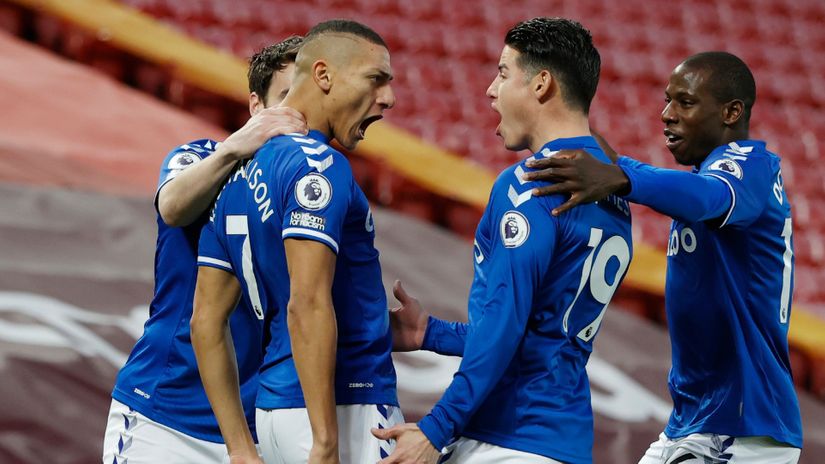 The Toffees conquered Anfield for the first time in the 21st century!