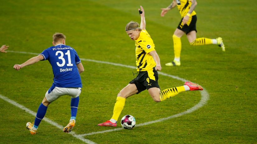 He is a monster: Haaland scores two in Revierderby as Borussia hammer Schalke