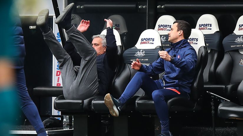 Mourinho's losing control of Tottenham bench and he knows it