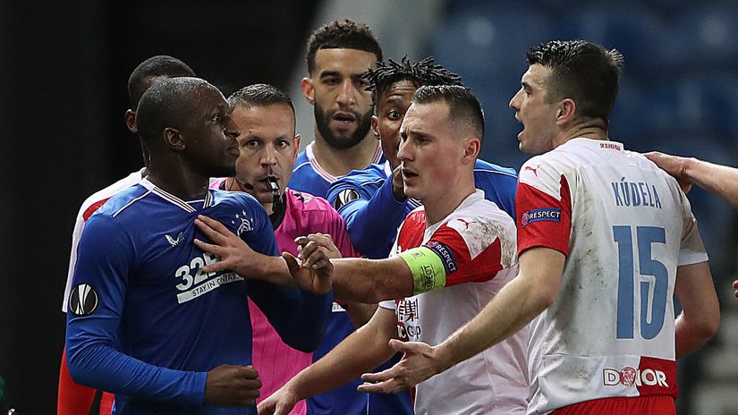 Arsenal's Europa League opponents are hit hard as Ondrej Kudela receives a 10-match ban for racially insulting Rangers' Glen Kamara