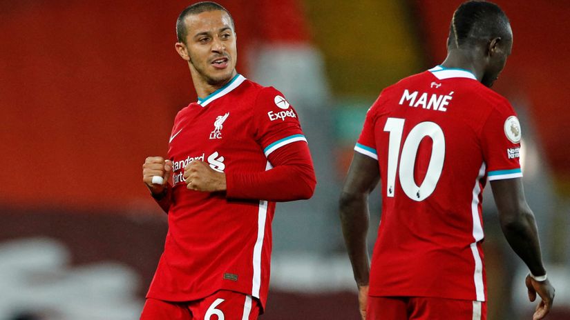 Thiago scores his first goal for Liverpool and keeps the Champions League dream alive