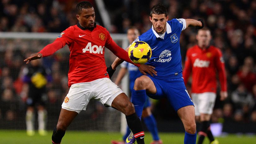 Hilarious: Patrice Evra mocks great Manchester City fan Liam Gallagher from 'Oasis'