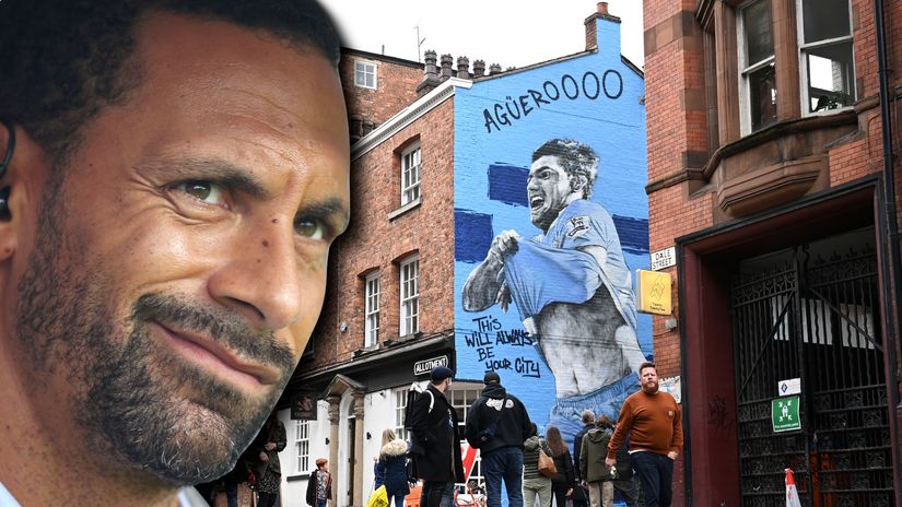 Rio Ferdinand makes sure Sergio Aguero is really gone from Manchester and its buildings