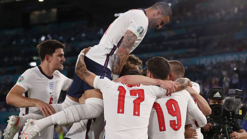Three Lions pounce the semi-finals spot with four goals in Ukraine's net