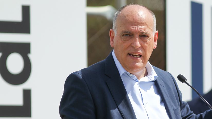 Florentino Perez is holding Barcelona hostage, says La Liga president