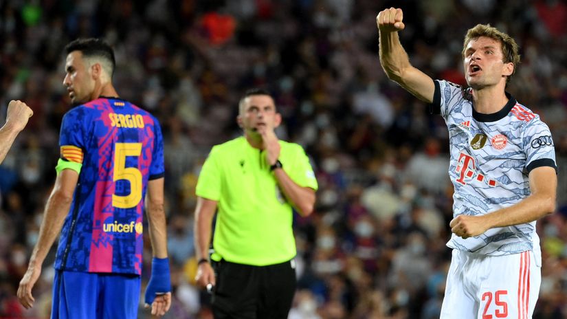 Nothing new in Barcelona: Muller and Lewa on target, Bayern wins