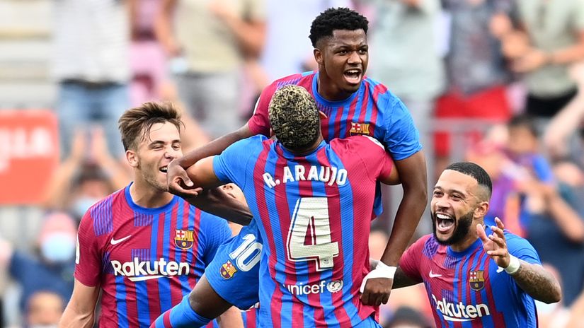 That's more like the Barcelona we remember! Jubilation reigns at Camp Nou as wonderkid Ansu Fati returns with a goal