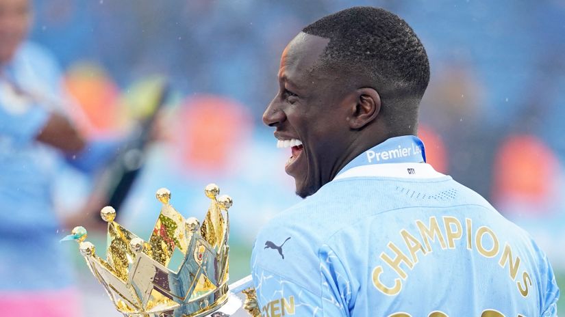 Grim reading indeed: Benjamin Mendy has been charged with two more counts of rape