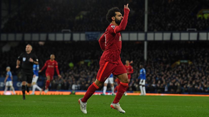 This man is unstoppable: Salah scores a brace in a 4-1 Merseyside derby win