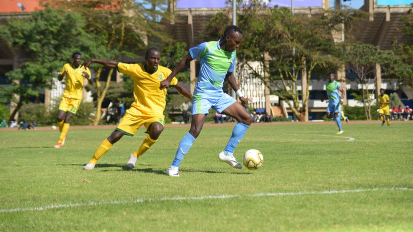 Solitary Otanga strike propels scheming KCB to the top of the table