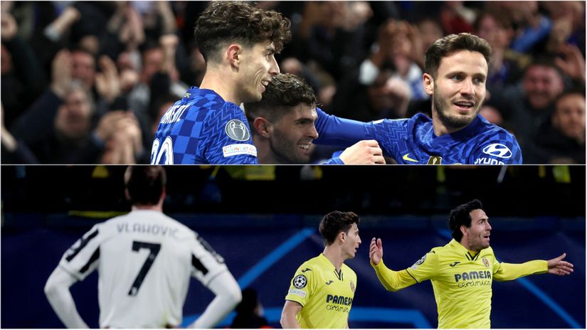Chelsea confident against the French champions, Villareal and Juve share the spoils