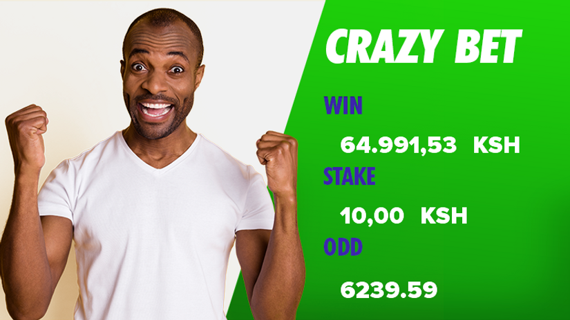 One lucky punter wins Ksh50,000 from Ksh10 stake