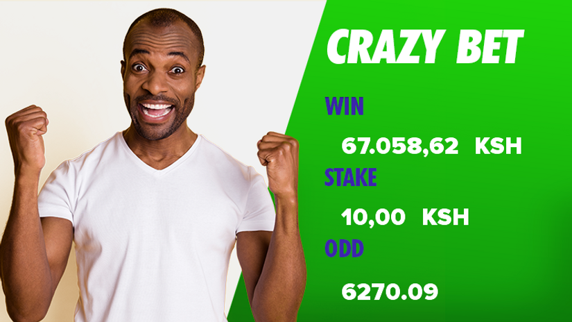 Ten shillings stake yields Ksh 67,058 for a lucky punter