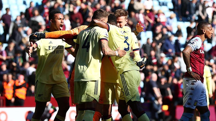 First half pressure paid off for the Gunners, Saka saddens Aston Villa