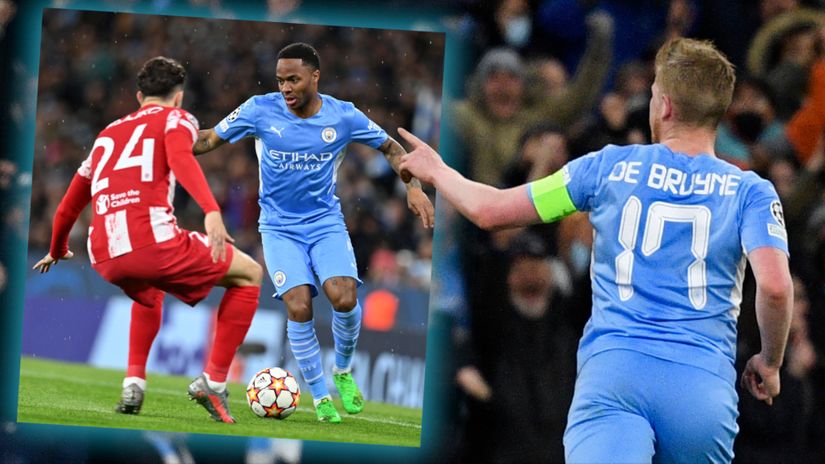 De Bruyne finds a gap in Atletico's wall - City will take a 1-0 lead to Madrid
