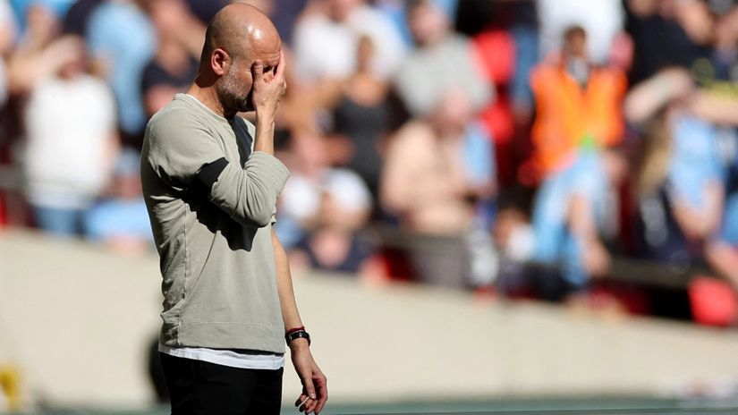 Pep's agony: Horrible City concede three in the first half to see their FA Cup quest tarnish into pieces