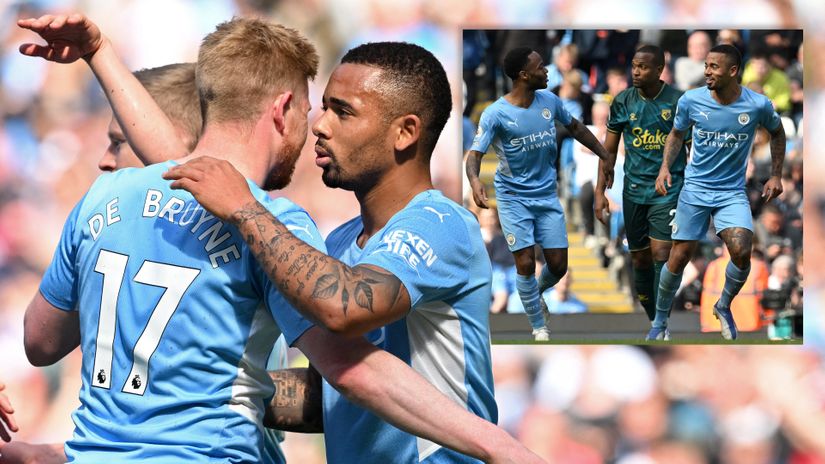 Title race rages on as Gabriel Jesus destroys relegation-doomed Watford at the Etihad