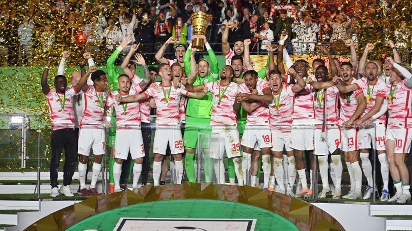RB Leipzig win first German Cup trophy