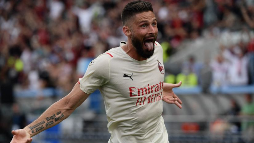 Giroud's brace brings the title to AC Milan after 11 years